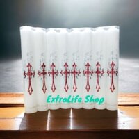 Đèn cầy - Nến trụ trắng hình Thánh giá cao 5 tấc (50cm) - Cam kết không mùi không khói