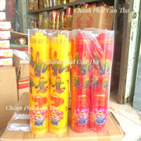 Đèn Cầy Pháo, Nến Trụ Tròn Cao 40cm 50cm Đi Chùa Cúng Phật