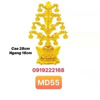 ĐÈN CÂY VÀNG XOAY MAY MẮN NHỎ MD55 (XÀI PIN)