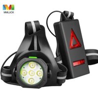 Đèn chạy ban đêm MMLUCK, Đèn an toàn Đèn LED có thể sạc lại Đèn ngực đi xe đạp, Chống nước 3 chế độ ABS Đèn tập thể dục ngoài trời có thể điều chỉnh leo núi