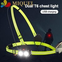 Đèn chạy bộ ban đêm MIQUEL LED, Đèn ngực chạy bộ an toàn, Đèn cảnh báo nổi bật mạnh mẽ đa chức năng Đèn pin đi xe đạp ngoài trời