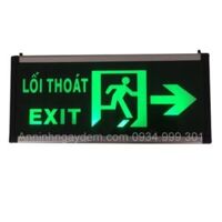 Đèn chỉ lối thoát hiểm bên phải ĐTH-P01, đèn Exit bên phải