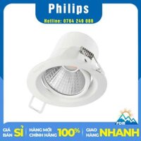 Đèn chiếu điểm âm trần 7W Philips Spotlight POMERON 59776 (màu trắng)