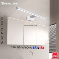 Đèn Chiếu Gương Rạng Đông G04.PIR 8W - Đèn LED Chiếu Sáng Gương Trang Điểm Thông Minh Tự Động Bật Tắt - Bảo Hành 1 Năm