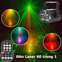Đèn chiếu laser 3D bay phòng, tích hợp cảm ứng nhạc - Đèn led sân khấu quán bar vũ trường karaoke gia đình