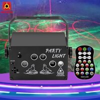 Đèn chiếu laser 3D bay phòng, tích hợp cảm ứng nhạc - Đèn quán bar vũ trường karaoke gia đình