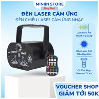 Đèn chiếu laser phòng bay MINIIN cảm ứng nhạc - Đèn led sân khấu vũ trường karaoke hàng nhập cao cấp