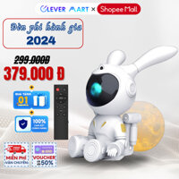 Đèn Chiếu Phi Hành Gia Thỏ Ngồi Chiếu Bầu Trời Sao Đèn Ngủ Phi Hành Gia Chiếu Sao Dùng Phòng Ngủ, Phòng Trà, Cafe