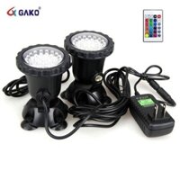 Đèn Chiếu Sáng Bể Cá LED Dưới Nước 8W Có Giác Hút-Đèn led âm nước chuyên dụng trang trí bể cá, non bộ - Kingkoifarm