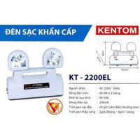 Đèn chiếu sáng khẩn cấp Kentom KT2200EL