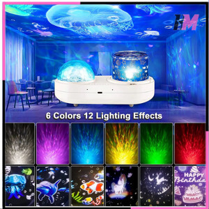 Đèn chiếu sao đại dương xoay tự động và phát nhạc kèm adapter QT007.2