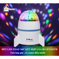 Đèn Chiếu Sao Led Xoay 360 Kết Hợp Loa Buletooth Tích Hợp Pin Có Remote Điều Khiển Nháy Theo Nhạc