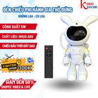 Đèn Chiếu Sao Phi Hành Gia Hình Thỏ Đứng, Đèn Chiếu Sao Bầu Trời, Dải Ngân Hà Vũ Trụ Galaxy, Trang Trí, Decor Phòng