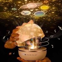 Đèn Chiếu Sao Trang Trí Phòng, Karaoke, Vũ Trường Xoay Tự Động 360 Độ Tặng 6 Mẫu film decor 3D.