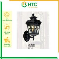 Đèn chiếu vách tường ngoài trời mẫu cổ điển - thép sơn tĩnh điện kèm bóng E27 - VC 1288