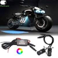 Đèn chiếu xe máy FLASHSYNC, Đèn pha chống nước Đèn bóng xe máy, Cánh lắp đặt cố định cơ thể Thời trang mát mẻ Đèn LED xung quanh phổ thông