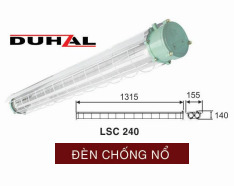Đèn chống nổ Duhal 2x36w LSC240