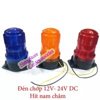 Đèn chớp cảnh báo gắn nóc xe tải,đầu kéo 12v-24v chống nước,hít nam châm,bắt ốc dễ lắp đặt