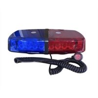 Đèn Chớp Police Xanh Đỏ Cho Xe Ưu Tiên 12V 24W 24 LED Gắn Nóc Cho Xe Cảnh Sát