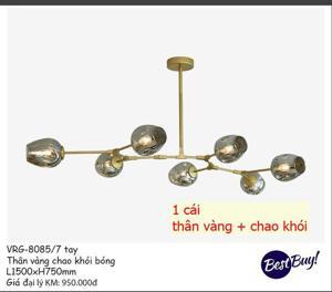 Đèn chùm 7 Bóng chao Thủy tinh VENUS 8085/7