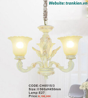 Đèn chùm  chao thủy tinh CH0515/3