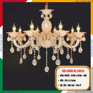 Đèn chùm chao thủy tinh NC 2101/8