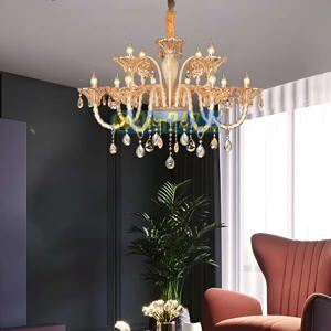 Đèn chùm chao thủy tinh NC 2103/8+4