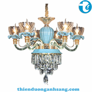 Đèn chùm  chao thủy tinh NC 9911/6