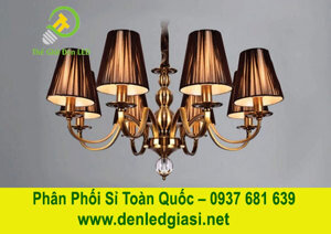 Đèn chùm chao vải  decor nhà hàng, khách sạn DC9003T8