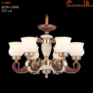 Đèn chùm cổ C-64/6
