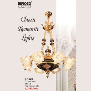 Đèn chùm cổ điển hợp kim C-152/8