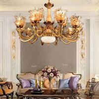 Đèn chùm cổ điển sảnh tiệc cưới 15 tay CN8017/15