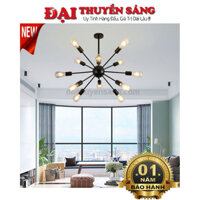 Đèn chùm, đèn thả phân tử con nhện 12 tay cứng khớp cố định – Chưa bao gồm bóng