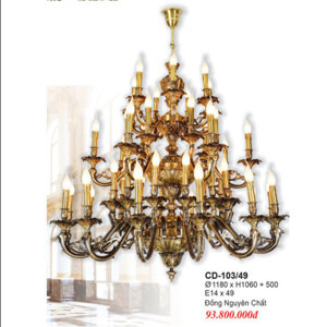 Đèn chùm đồng CD 103/49