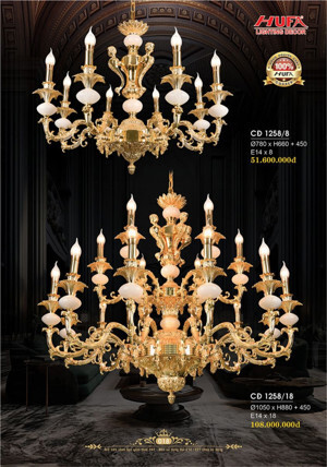 Đèn chùm đồng CĐ 1258/8