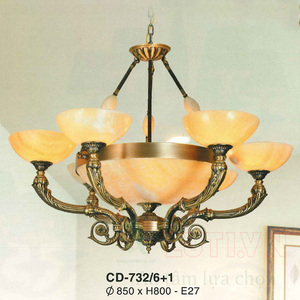 Đèn chùm đồng CD 732/6+1
