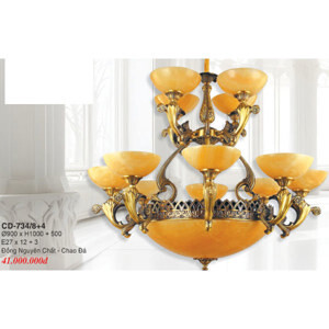 Đèn chùm đồng CD 734/8+4