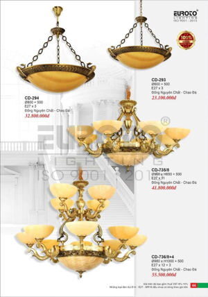 Đèn chùm đồng CD 735/8
