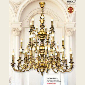 Đèn chùm đồng CD-768/28+14+7