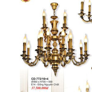 Đèn chùm đồng CD 772/16+4