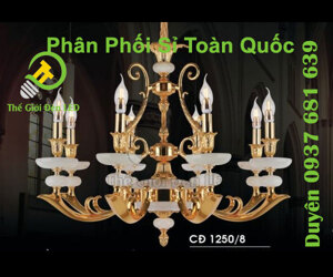 Đèn chùm đồng CĐ1250/8