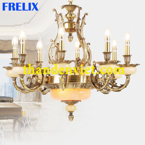 Đèn chùm đồng cổ điển 1256/8