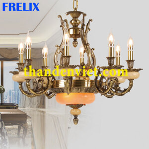 Đèn chùm đồng cổ điển 1256/8