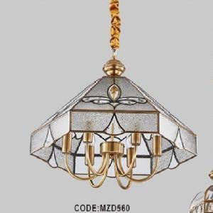 Đèn chùm đồng thả chao tân cổ điển MZD560
