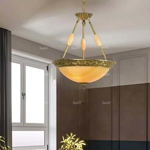 Đèn chùm đồng thả chao TD 215