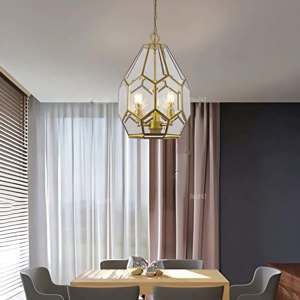 Đèn chùm đồng thả chao TD 6137