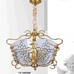 Đèn chùm đồng thả chao TD1058/900