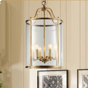 Đèn chùm đồng thả chao THD-02-21