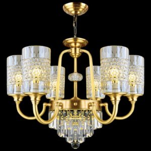 Đèn chùm hợp kim xi vàng CD-D8331/6
