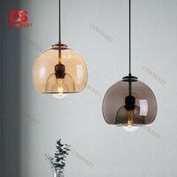 Đèn Chùm Kiểu Bắc Âu, Chao Đèn Thuỷ Tinh Trong Suốt, Thiết Kế Tối Giản